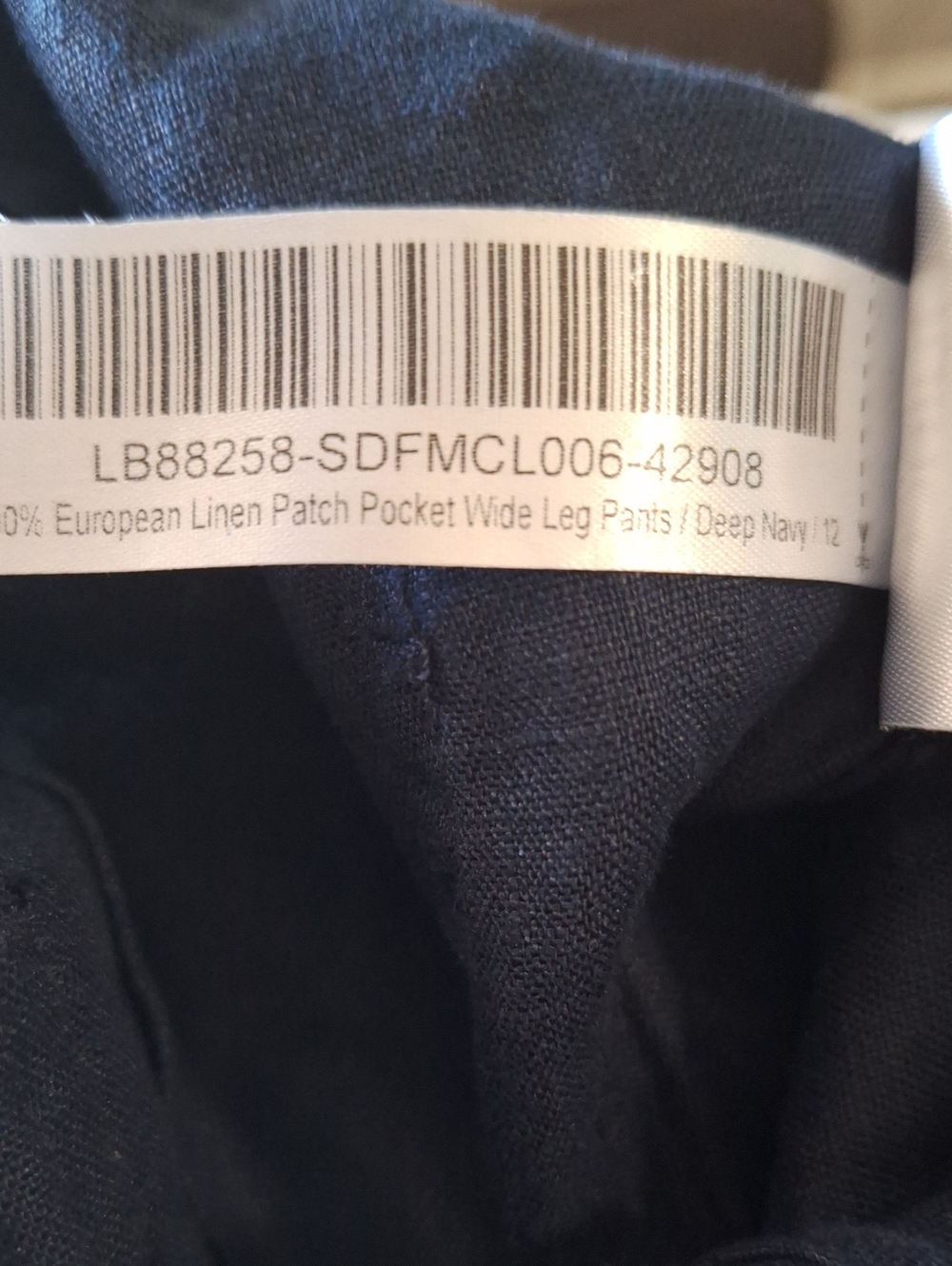 Quince Navy Wide-Leg Pants - Picture 3 of 4